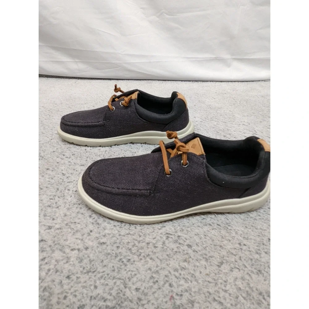 Sperry Captain Moc Hemp Slip-On Boat Shoes Sneakers Black‎ Men's 5.5M